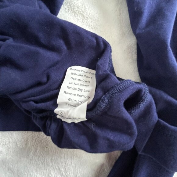 Cabi Womens Blueberry Wrap Top Large Long Sleeve Cotton Blend Stretch #131 New - Picture 5 of 8